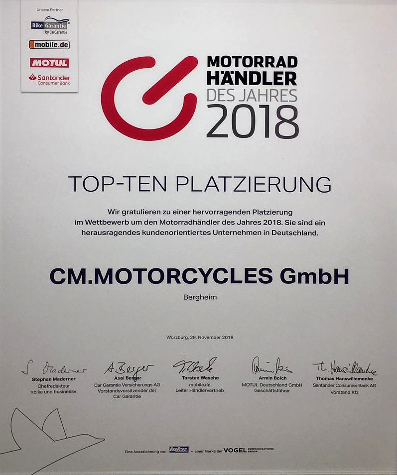 Indian Rheinland - CM.Motorcycles - Motorrad Händler des Jahres